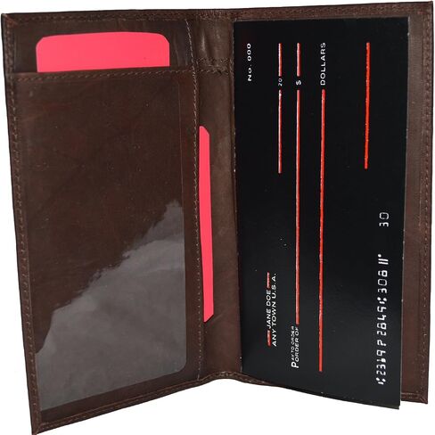 Genuine Leather Simple Check Book Holder Style - Mw156cf in Saudi Arabia