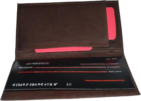 Genuine Leather Simple Check Book Holder Style - Mw156cf in Saudi Arabia