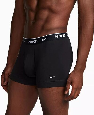 Nike Essential Cotton Stretch Trunk, Dri-FIT 3Pk, Black/Black/Black, X-Large in Saudi Arabia