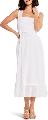 NIC+ZOE Women's Cotton Lawn Smocked Dress in Saudi Arabia