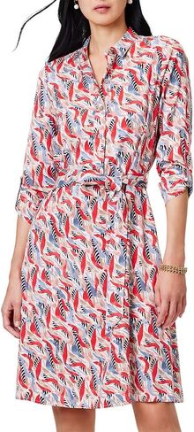 NIC+ZOE Women's Coral Waves Live in Shirt Dress in Saudi Arabia