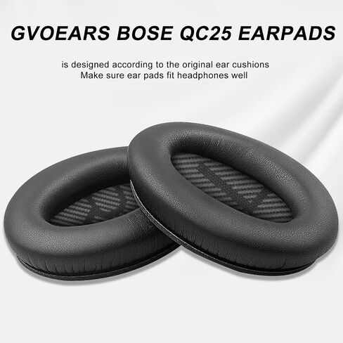 Replacement Ear Pads for Bose QC25 QC35 Memory Foam Also Fits QuietComfort 2/QC15/QC35 II/Ae2 / Ae2i / Ae2w / SoundLink 1&2/SoundTrue 1&2 Around-Ear (Dark Black) in Saudi Arabia