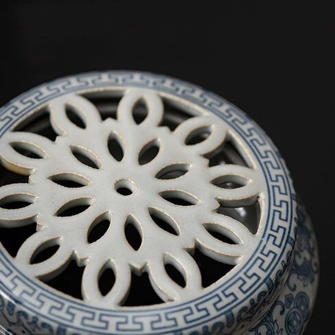 Incense Burner,Mosquito Coil Holder Ceramic Incense Stick Holder,Incense Cone Holder,Elegant Cone Incense Burner Set for Office Yoga and Livingroom Decor Home (Width-4.26) in Saudi Arabia