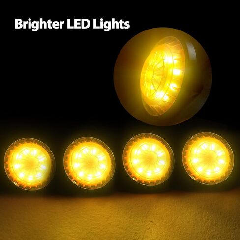 4 قطعة أضواء شبكة LED أضواء النهار الجري لملحقات 2018-2023 جيب رانجلر JL JLU، غلاف دخان مع ضوء كهرماني in Saudi Arabia