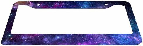 إطار لوحة ترخيص مزخرف جميل لهاتف Galaxy Space Car غطاء من الألومنيوم حامل لوحة ترخيص السيارة للرجال والنساء in Saudi Arabia