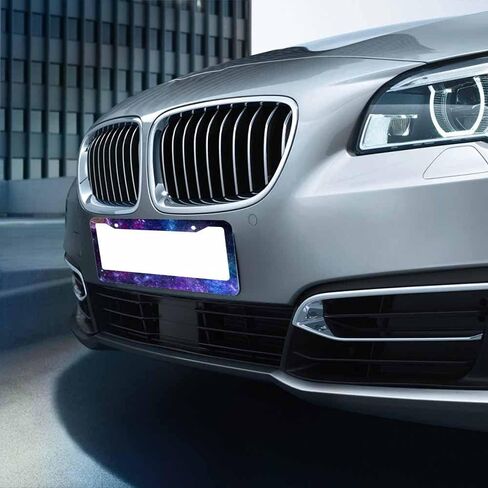 إطار لوحة ترخيص مزخرف جميل لهاتف Galaxy Space Car غطاء من الألومنيوم حامل لوحة ترخيص السيارة للرجال والنساء in Saudi Arabia