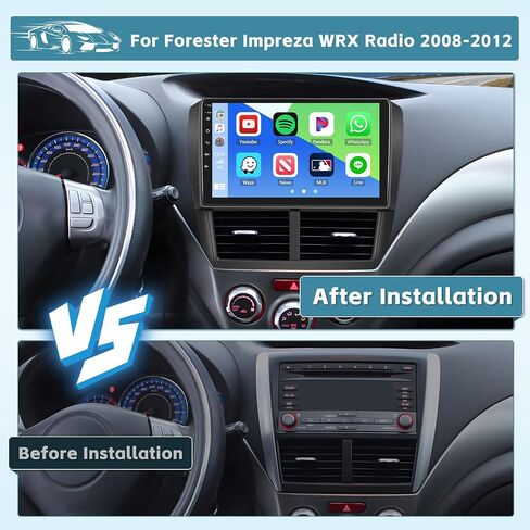 8-Core 4+64G 9" Android 15 Car Stereo for Subaru Forester Impreza WRX 08-12 in Saudi Arabia
