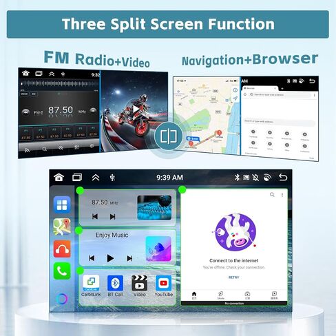 8-Core 4+64G 9" Android 15 Car Stereo for Subaru Forester Impreza WRX 08-12 in Saudi Arabia