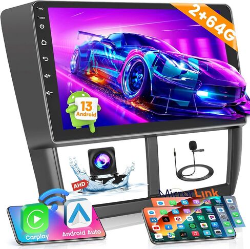 2+64GB Android 13 Car Stereo for Subaru Forester Impreza WRX Radio 2008-2012 with Wireless Apple CarPlay Android Auto, Hikity 9 Inch Touchscreen Car Radio Bluetooth GPS WiFi HiFi FM MIC Backup Camera in Saudi Arabia