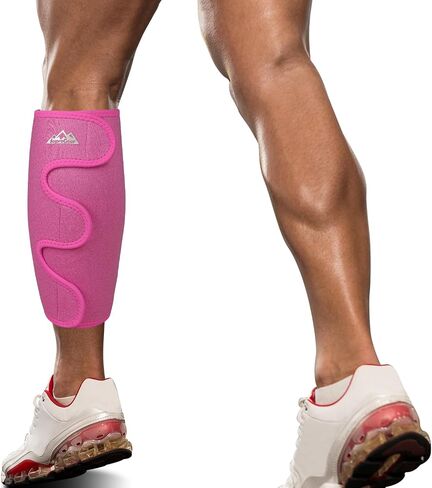 supregear Calf Support Brace, Adjustable Shin Splint Compression Calf Wrap Sleeve for Muscle Swelling Pain Relief Hiking Training Comfortable Breathable Calf Support for Men and Women, Black in Saudi Arabia
