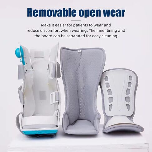 Air Cam Walker Fracture Boot, Medical Inflatable Walking Boot, Orthopaedic boot for Sprained Ankle, Stress Fracture, Broken Foot or Achilles Tendonitis (Manual Inflation, M) in Saudi Arabia