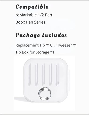 10 قطع من رؤوس أقلام التحديد/أطراف قلم تحديد 1/2 رائعة، أقلام بديلة من Box Pen2 Pro (10 قطع/أبيض) in Kuwait