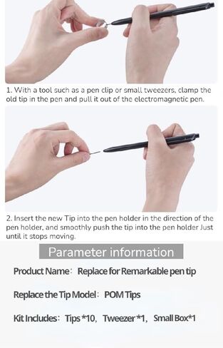 10 قطع من رؤوس أقلام التحديد/أطراف قلم تحديد 1/2 رائعة، أقلام بديلة من Box Pen2 Pro (10 قطع/أبيض) in Kuwait