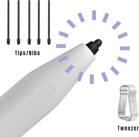 10 قطع من رؤوس أقلام التحديد/أطراف قلم تحديد 1/2 رائعة، أقلام بديلة من Box Pen2 Pro (10 قطع/أبيض) in Saudi Arabia