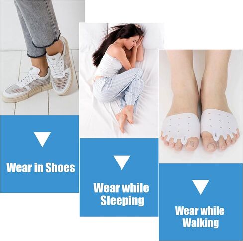 Metatarsal Pads, Gel Toe Separators & Ball of Foot Cushions – Soft & Breathable, Ideal for Blisters, Morton's Neuroma, Diabetic Feet, Bunion Pain Relief (6) in Saudi Arabia