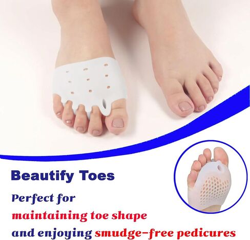Metatarsal Pads, Gel Toe Separators & Ball of Foot Cushions – Soft & Breathable, Ideal for Blisters, Morton's Neuroma, Diabetic Feet, Bunion Pain Relief (6) in Saudi Arabia