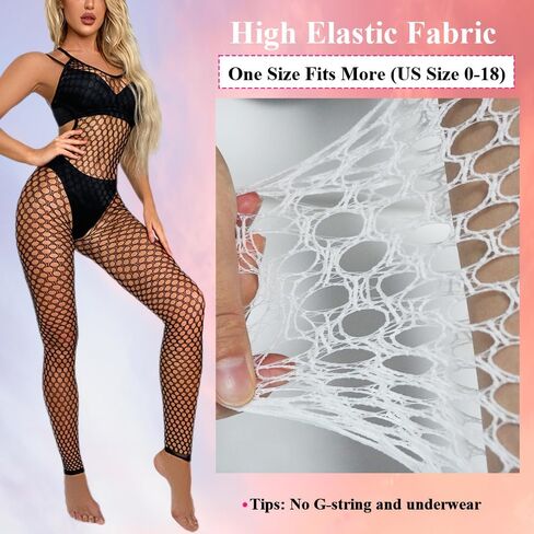 ملابس داخلية نسائية بيضاء من شبكة صيد السمك، جوارب للجسم مثيرة من شبكة صيد السمك، بدلة بيبي دول شبكية من قطعة واحدة مع جوارب، ملابس داخلية بذلة ملابس نوم in Kuwait