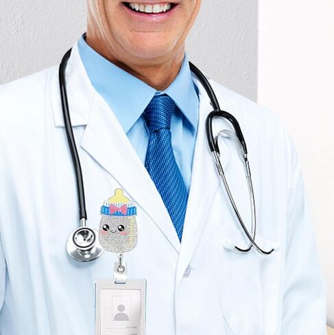مضحك لطيف ممرضة شارة بكرة قابل للسحب اسم العلامة معرف كليب حامل شارة قابل للسحب لمساعد طبي صيدلة التمريض طالب مستشفى العمل الهدايا السائبة مكتب (عباد الشمس الصفراء) in Kuwait