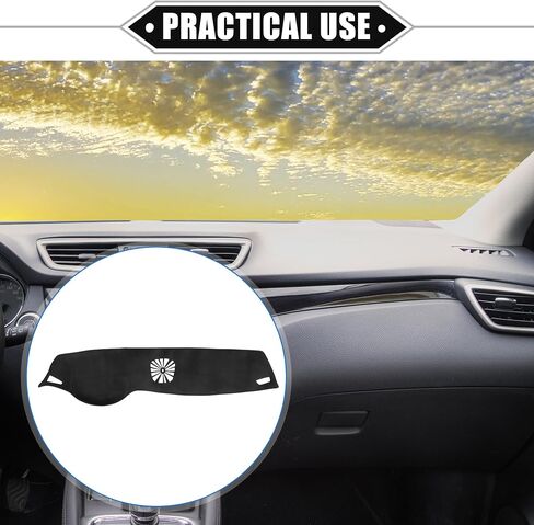 Car Dashboard Cover Mat Compatible for BMW 7 Series 2016-2020 without HUD, Protective Flannels Black Center Console Interior Trim Dash Board Mat in Saudi Arabia