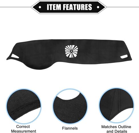 Car Dashboard Cover Mat Compatible for BMW 7 Series 2016-2020 without HUD, Protective Flannels Black Center Console Interior Trim Dash Board Mat in Saudi Arabia