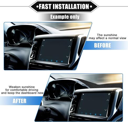 Car Dashboard Cover Mat Compatible for BMW 7 Series 2016-2020 without HUD, Protective Flannels Black Center Console Interior Trim Dash Board Mat in Saudi Arabia