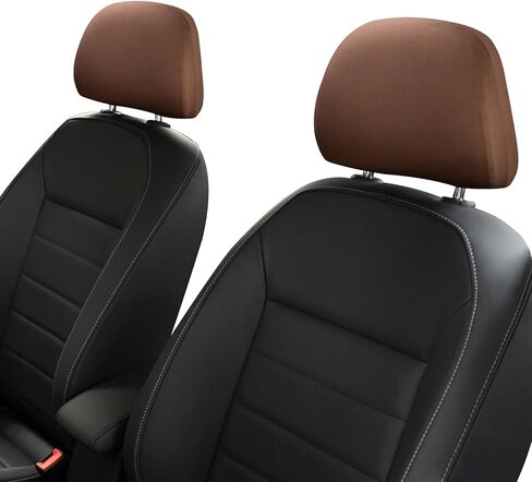 2PCS Car Seat Headrest Cover, Vehicle Accessories Headrest Cover, Automotive Seat Cover Accessories, Soft Car Head Rest Cover Protector Car Interior Accessories for Most Cars (Black) in Kuwait