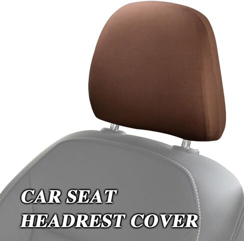 2PCS Car Seat Headrest Cover, Vehicle Accessories Headrest Cover, Automotive Seat Cover Accessories, Soft Car Head Rest Cover Protector Car Interior Accessories for Most Cars (Black) in Kuwait