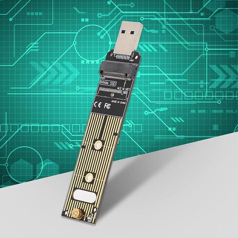 M.2 NVME SSD to USB Adapter Board, Hard Disk Converter Card with 10Gbps USB 3.1 Gen 2 Bridge Chip for//Crucial NVME SSD Nvme to USB Adapter in Saudi Arabia