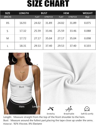 Womens Low Cut Deep V Neck Racerback Tank Tops for Women Summer Workout Yoga Sport Ribbed Fitted Cotton Clothes in Saudi Arabia