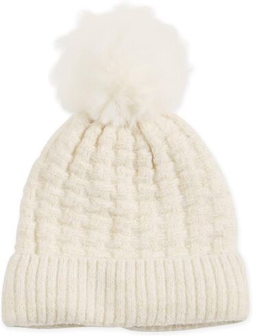 Hadley Wren Women's Plush Knit Pom Beanie in Saudi Arabia