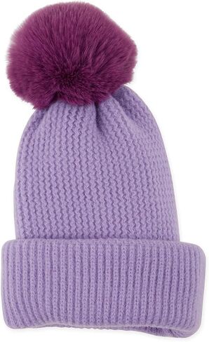 Hadley Wren Women's Plush Knit Pom Beanie in Saudi Arabia