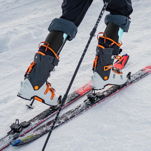 JBM زوجان من جوارب التزلج على الجليد للنساء للتزلج على الجليد، جوارب حرارية شتوية دافئة، فوق ربلة الساق مانعة للانزلاق in Kuwait