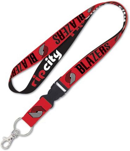 سلسلة مفاتيح WinCraft Portland Trailblazers Premium Lanyard، بعرض 1 بوصة مع نهاية قابلة للفصل in Saudi Arabia