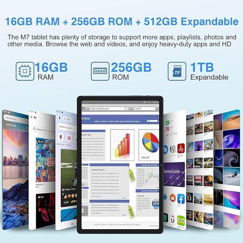 2024 تابلت أندرويد 13 شاشة 2K، تابلت 16 جيجابايت رام + 256 جيجابايت روم + TF 1 تيرابايت / 2000 × 1200 بيكسل / 5 جي واي فاي / 8600 مللي أمبير / 5 ميجابكسل + 13 ميجابكسل، تابلت مع لوحة مفاتيح ماوس أزرق in Saudi Arabia