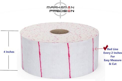 Gun Patch MEGA-ROLL - قماش قطني قوي 100٪ ناعم مزدوج - 10000 رقعة ماصة - مقطوعة حسب الحجم - مسدس بندقية نظيف مسدس مسحوق أسود مسدس - صيد الرماية in Saudi Arabia