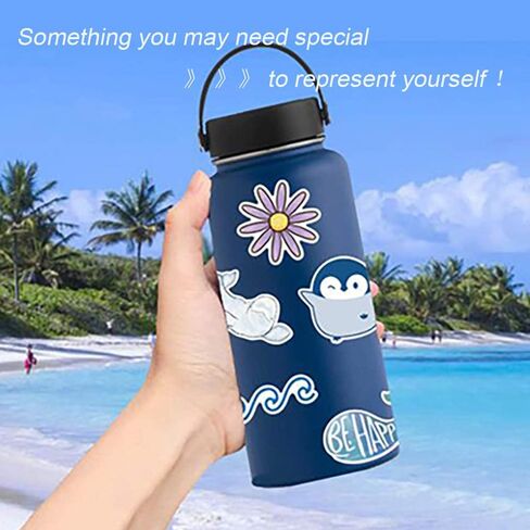 50Pcs Flower Stickers,Variety Colors Roses Stickers,Rose Bouquet Water Bottle Stickers,Stickers for Laptop Diary Luggage Guitar Skateboard, Waterproof Vinyl Sticker for Kids Teen Girls in Saudi Arabia