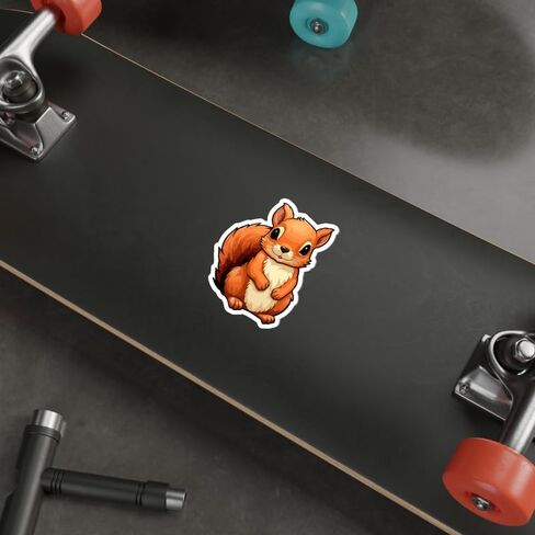 Squirrel Sticker | Vinyl Stickers & Waterproof Decals | Assorted Aesthetic Stickers for Laptops, Water Bottles, Phones & More | Cool Stickers for Adults, Teens | 1 Pack (4 x4x0.1") in Saudi Arabia