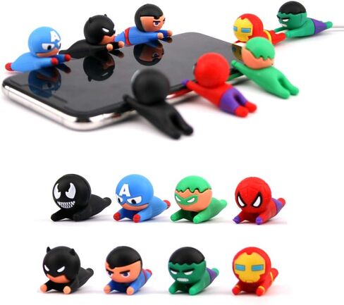 3D Cartoon Animal Cute Cable Protector Charger Cord Protector Charger Protector Charger Cord Saver for iPhone Charger for iPad (8PCS) in Kuwait