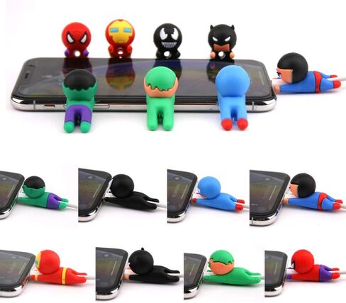 3D Cartoon Animal Cute Cable Protector Charger Cord Protector Charger Protector Charger Cord Saver for iPhone Charger for iPad (8PCS) in Kuwait