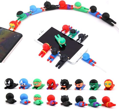 3D Cartoon Animal Cute Cable Protector Charger Cord Protector Charger Protector Charger Cord Saver for iPhone Charger for iPad (8PCS) in Kuwait