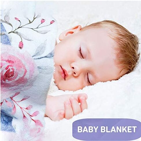 Baby Monthly Milestone Blanket - Nursery Decor for Newborn Baby Shower - Personalized Soft Fleece First Year with Days/Weeks/Months/Years - Markers & Frame &12 Stickers Included - Large 55"x40" in Saudi Arabia