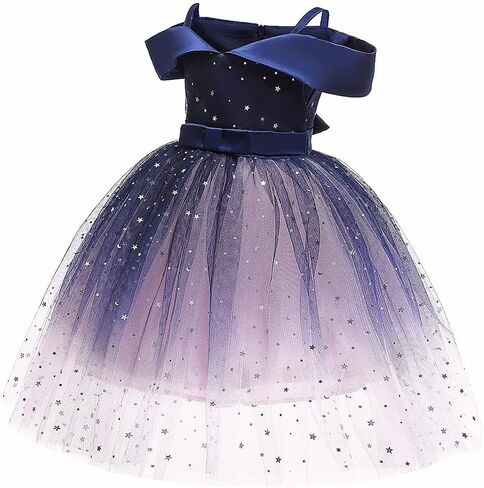 Flower Girls Sequin Party Dress Princess Sparkly Shiny Tulle Pageant Birthday Ball Gown Prom in Saudi Arabia