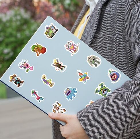 singing monsters birthday party decorations party supplies includes tablecloth, dinner plates, stickers, forks, decals in Saudi Arabia