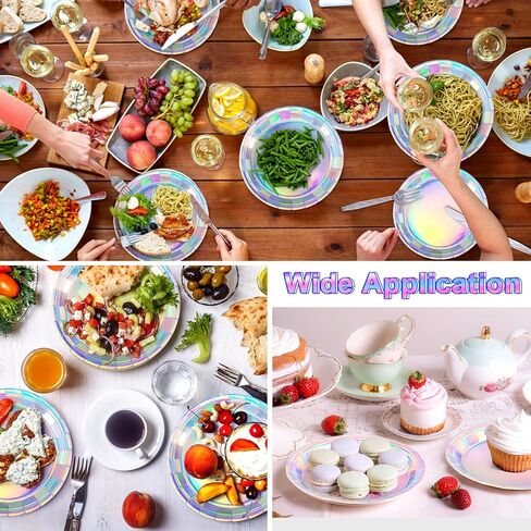 زينة الحفلات قزحية الألوان، مستلزمات أعياد الميلاد ثلاثية الأبعاد، مجموعة أدوات مائدة للحفلات قزحية الألوان، أطباق ورقية ثلاثية الأبعاد، مناديل أكواب، القش، لافتة مفرش المائدة لحفلات أعياد الميلاد، يخدم 25 in Kuwait