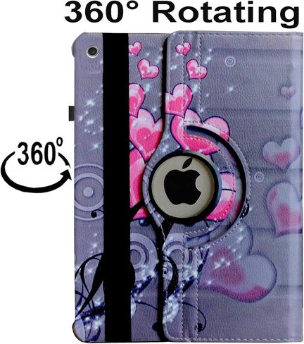 Case for iPad 10.2 inch, for iPad 9th 8th 7th Generation, Rotating Stand Smart Magnetic Auto Wake Up/Sleep Cover for A2602 A2603 A2604 A2605 MK2K3LL/A MK2N3LL/A MK663LL/A MK693LL/A (Navy) in Kuwait