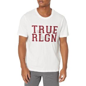 تي شيرت مزخرف من اللباد للرجال من True Religion