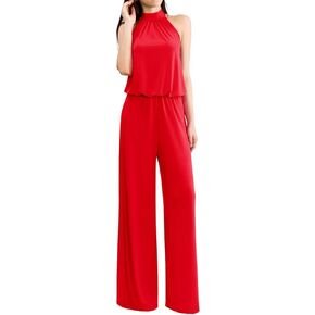 URBAN K Women's High Neck Halter Jumpuits and Rompers