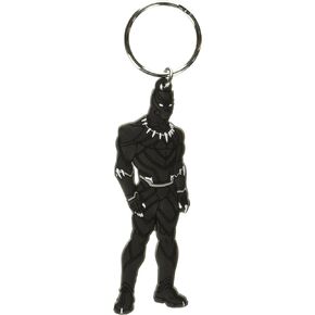 Marvel Black Panther Avengers Soft Touch PVC Key Ring Character Accessory Multi-colored, 3"