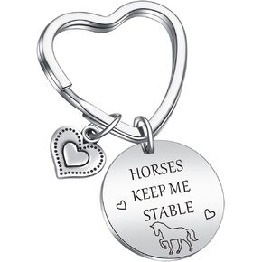 JIUSHUN Horse Rider Keychain Equestrian Gift For Horses Owner Lover Keychain Daughter Jewelry Horse Themed Gifts