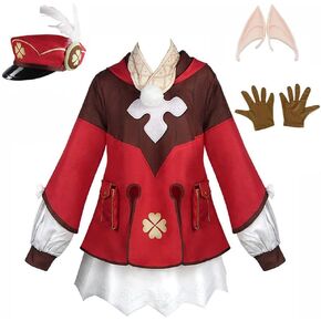 Klee Cosplay Costume Klee Cosplay Outfit Dress Game Characters Full Set Uniform Suit Halloween